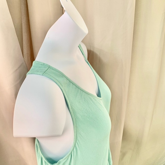 NWT Women’s LOFT Peplum Swing Tank - Aqua Green - Size Medium - Picture 6 of 11